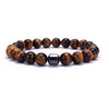 Tigers Eye Healing Stretch Bead Bracelet with Alignment Magnet